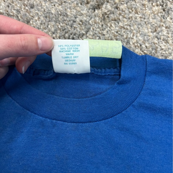 vintage shirt mens medium blue short sleeve Pensacola beach FL single stitch USA - Picture 7 of 10